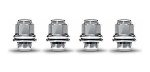 White Knight 5312 Chrome M12x1.75 Medium Mag Lug Nut With Wa