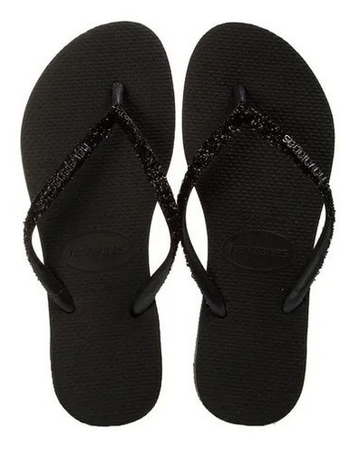 Chinelo Havaianas Slim Glitter Ii - Preto - 37/38