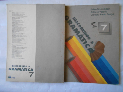 Descobrindo A Gramática 7 = Livro Do Mestre = Ano De 1992 = Autores Gildete Valério + Gilio Giacomozzi E Claudia Reda Fenga (Usado)