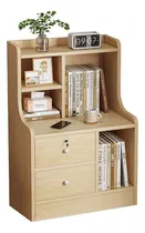 Comprar Mesita De Noche Moderna De 3 Pisos Con Estante De Almacenamiento,mesita De Noche Con 2 Cajones,mesa De Noche Para Recamara 47x30x70cm