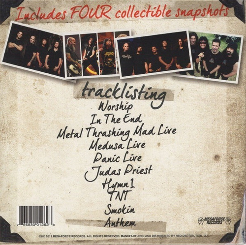 Cd Anthrax / Snapshot Ten Great Tracks (2013) Usa