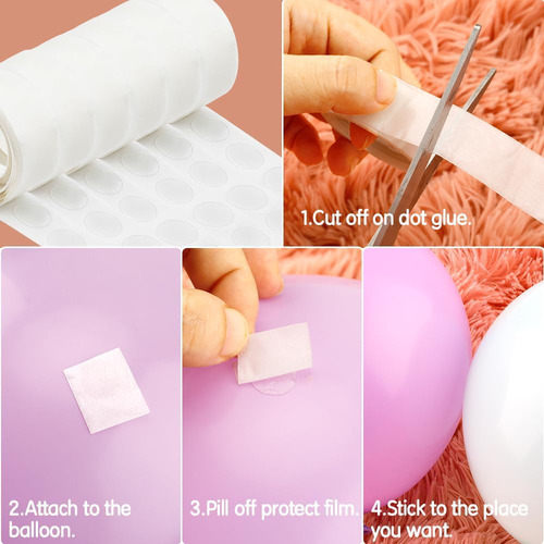 Kit De Arco De Globos, 12 Rollos De Guirnalda De Globos, Tir