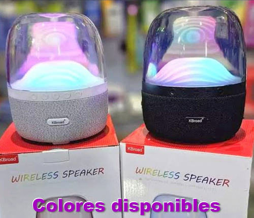 Bocina Capsula Bluetooth Audio Rítmica Recargable Led Multic