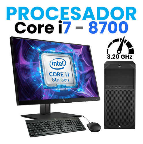 Equipo Pc Hp 24 Amd Radeon Core I7 8th 32gb Ram 512gb Ssd (Reacondicionado)