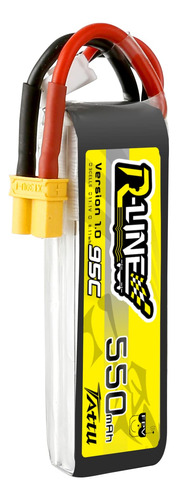 Tattu R-line 3s Lipo Bateria 550mah 11.1v 95c Con Xt30 Plug