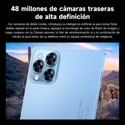 Tablet Inteligente de Llamadas Hancdon Pro12 Doble Sim con Wifi 5g Android 13 Memoria Ram de 12GB