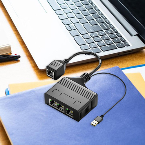 Cabo Divisor Ethernet Rj 45 De 1 A 4 1to4 1000mbps Fêmea