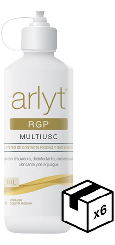 Pack 6 Arlyt Rgp Solución Multipropósito Para Lentes Rígidas