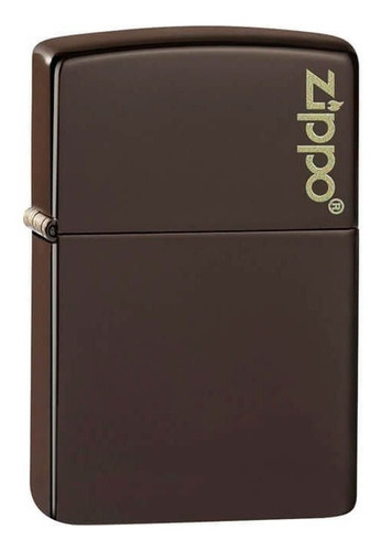 Isqueiro Zippo Marrom 49180zl Logo Original Com Fluido