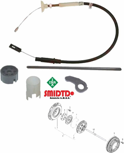 Collarin Ina Cable Varilla Palanca Clutch Vw Jetta Mk2 87-92