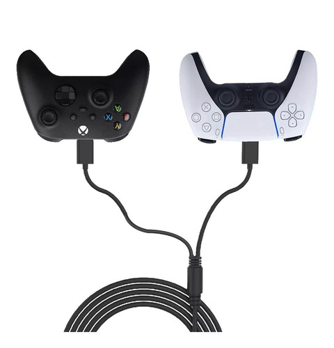 Cable Carga 2 En 1 Tipo C Xbox Series Ps5 Switch
