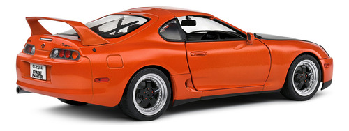 Miniatura Toyota Supra MK4 (A80) Targa (Need For Speed) 1993 Laranja 1:18 Solido