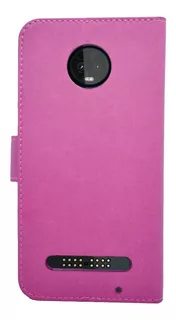 Funda Tipo Cartera Lujo Premier Diary Motorola Moto Z2 Force Color Rosa