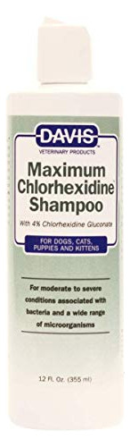 Davis Máxima Clorhexidina Mascota Champú 12ounce