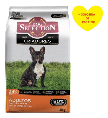 Dog Selection Criadores Perro Adulto Pequeño 15k + Regalo