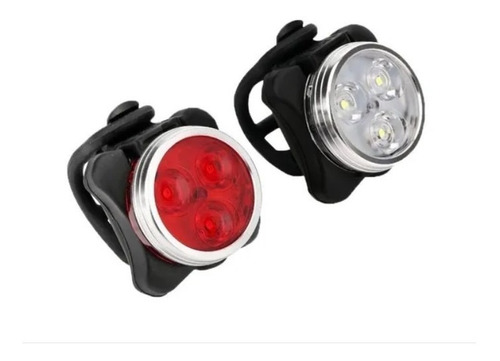 Imagen 2 de 2 de Luces Led Delantera Y Trasera Para Bicicletas