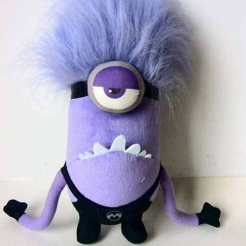 Para 2ps Diablo De Muñeco De Peluche Minion Morado