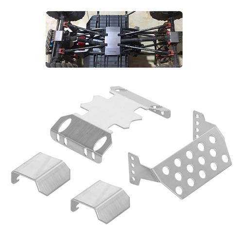 4 Unids/set Armor De Chasis Para 1:10 Axial Scx10 Ii 90046