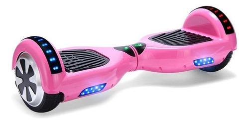 Hoverboard Skate Elétrico 6.5 Rosa Led Bluetooth