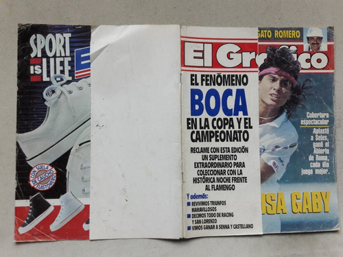 Revista El Gráfico Nº 3736 Boca Lanus - Racing Estudiantes