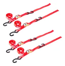Comprar Pack 4 Zunchos Cintas Amarre  Motos Cuatriciclo Trailer Rojo