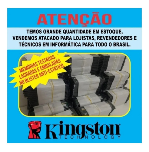 Imagem 6 de 8 de Kit Com 2 Memória Ram2gb 800mhz Ddr2 Kingston Kvr800d2n6/2g