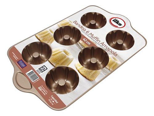 Molde De 6 Mini Jazmines 42 Cm Antiadherente