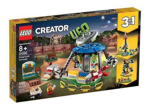 Lego | Carrusel De La Feria | 3 En 1 | 31095 | 595 Piezas