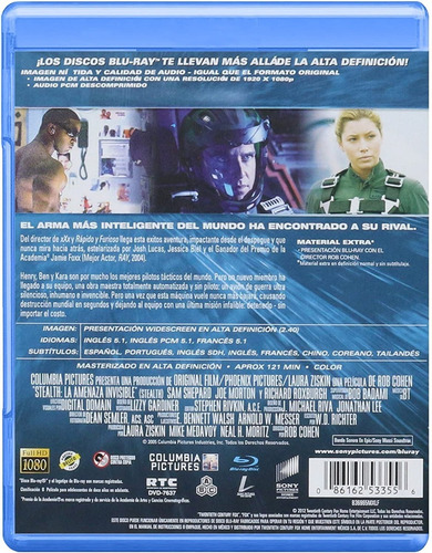 Stealth La Amenaza Invisible | Blu Ray Película Nueva