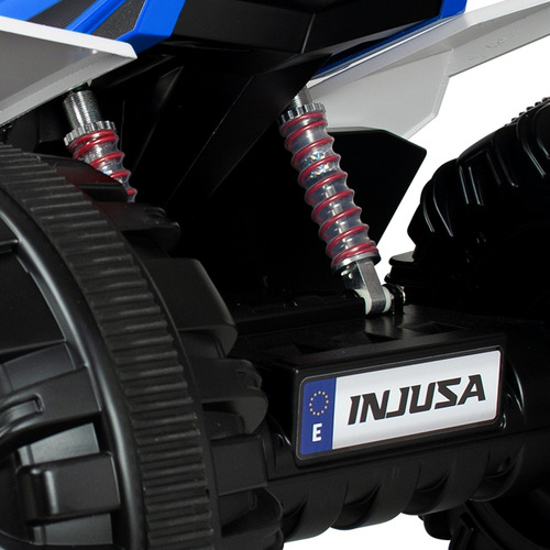 Moto Eléctrica Montable Infantil Quad Range Blue 12v Injusa Color Azul