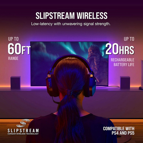 Auriculares Inalambricos Multiplataforma Para Juegos Cors...