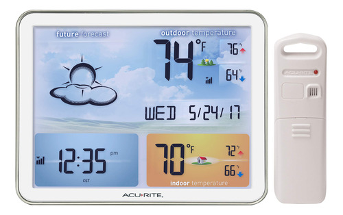 Estacion Meteorologica Acurite Con Pantalla Gigante Y Reloj