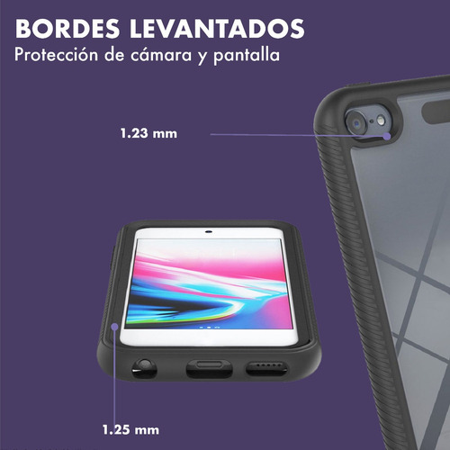 Imagen 3 de 10 de Funda Compatible iPod Touch Gen 5 - 6 - 7 - Doble Protección
