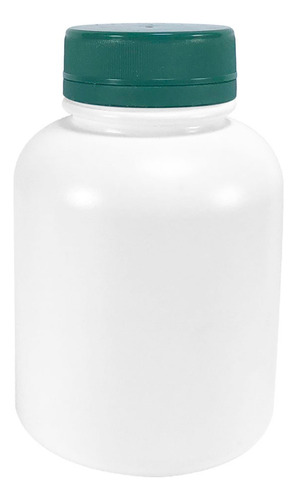 Pote Plástico Para Cápsulas 240ml C/ Tampa Lacre (50 Peças) Sabor Verde Escuro