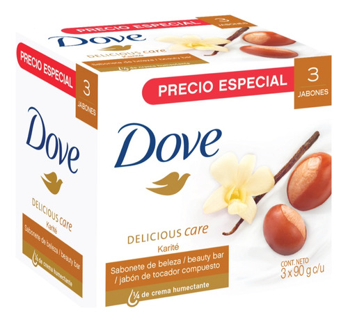 Jabon Dove Karite 90 G Tripack - g a $107