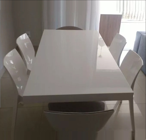 Mesa Comedor Laqueada Minimalista Madera Moderna 150cmx150cm