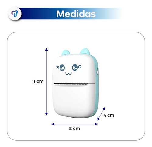 Mini Impresora Térmica Tinta Portátil Bluetooth Fotos Rosa Rosa
