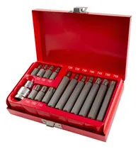 Comprar Jogo Bits Ponta Torx Curto Longo Aço T20-t55 16 Pçs Eda 8sq