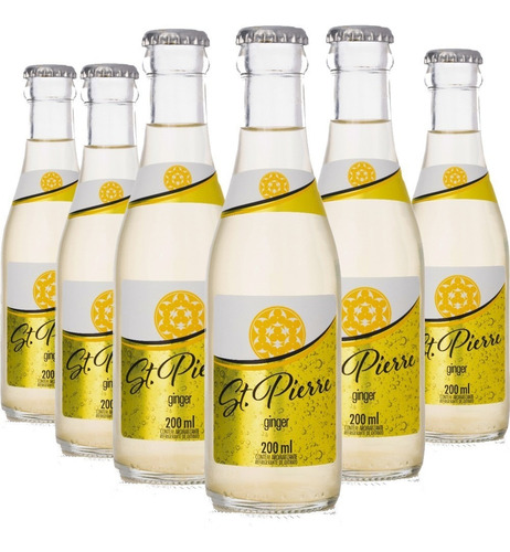 Imagem 1 de 5 de 6x Água Tônica Ginger St Pierre Long Neck 200ml