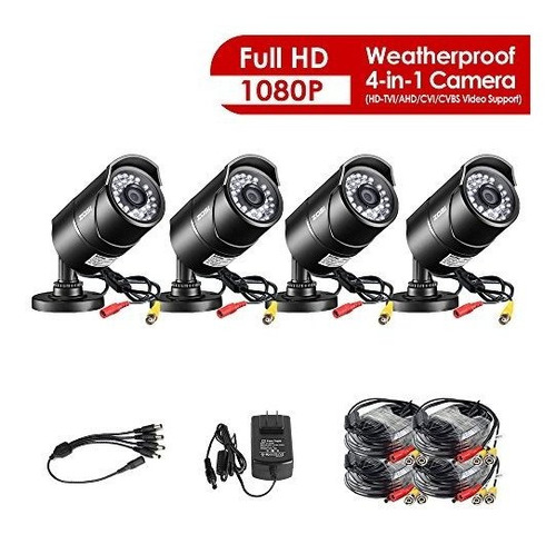 Zosi 4 Pack 20 Megapixeles Hd 1080p 4 En 1 Camaras De Seguri