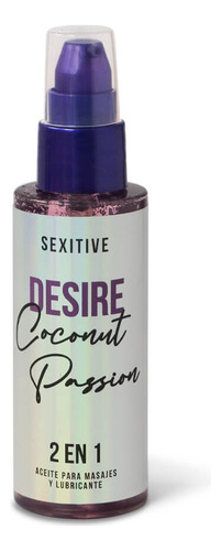 Aceite 2 En 1 Masajes Y Lubricante Desire Coconut Sexitive