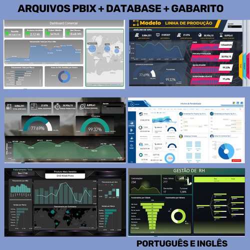 Pack +50 Dash Power Bi +200 Backgrounds+ 10 Super Brindes