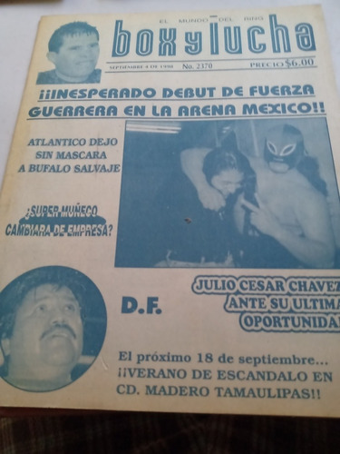 Revista Box Y Lucha 1998 Entrevista Antonio Peña Póster