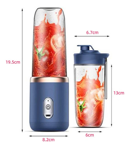 Feiniao Mini Licuadora Portatil 450ml Para Batidos Y