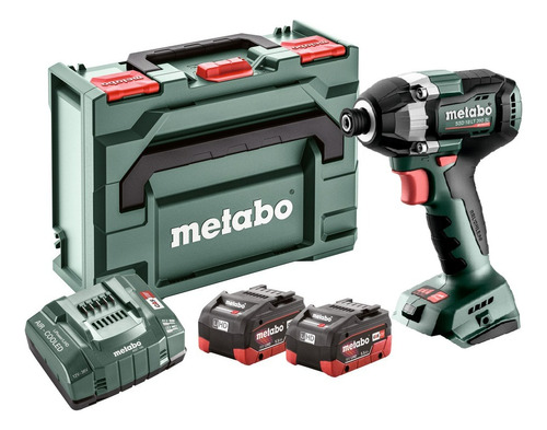 Kit Atornillador Impacto Metabo Ssd 18 Lt 200 Bl 18v 5.5ah