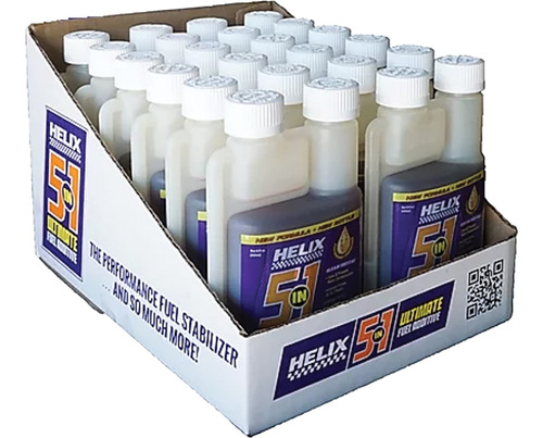 Aceite Helix 5 In 1 Fuel Additive 1 - 12 Pack Of 8 Oz. Bottl