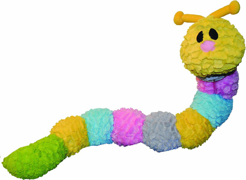 Patchwork Pet Pastel Caterpillar Juguete Chirriante Para Per