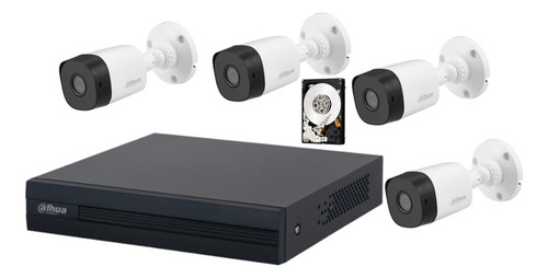 Dvr 4 Canales 2mp Lite, 4cámaras 2mp + Dd500gb