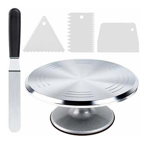 Placa Giratoria De Aluminio De La Torta De Ohuhu 12 '' Que