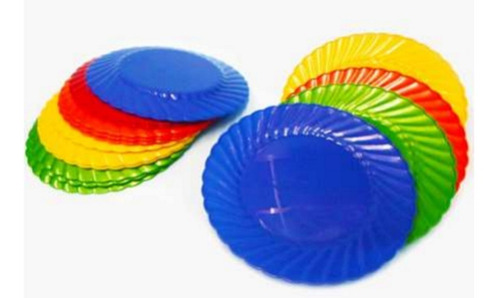Plato Pastelero Olas 16 Cms. Varios Colores 500 Pzs.